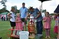 32. Demonstrating the village apple press